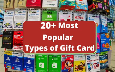 Image of different gift cards