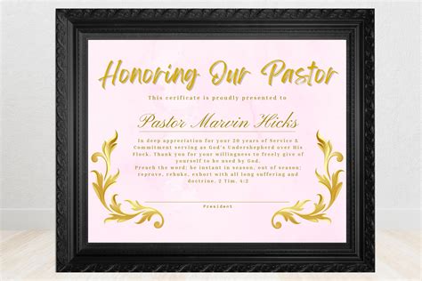 Gift Cards and Certificates for Pastor Appreciation