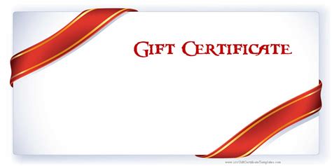 Gift Certificate Templates for Print