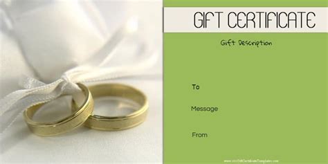 Anniversary Gift Certificate Template