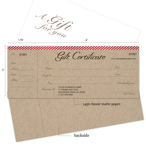 Business Gift Certificate Template