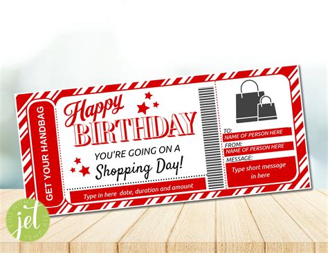 Gift Certificates for Shopping Sprees