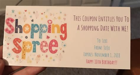 Gift Certificates for Shopping