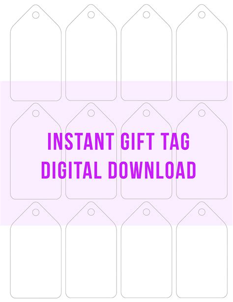 Gift Tag Template Free Download