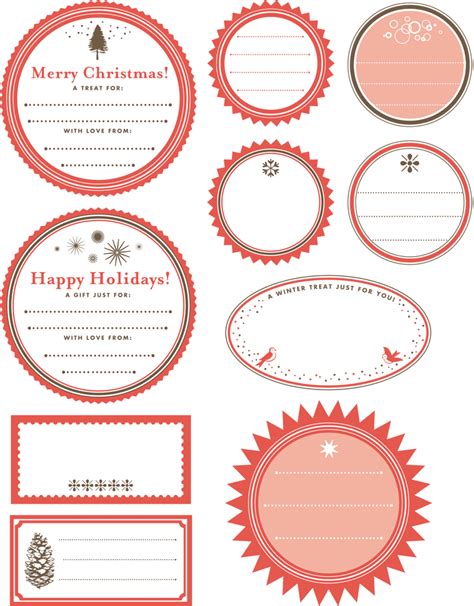 Gift Tag Templates for Microsoft Word Templates