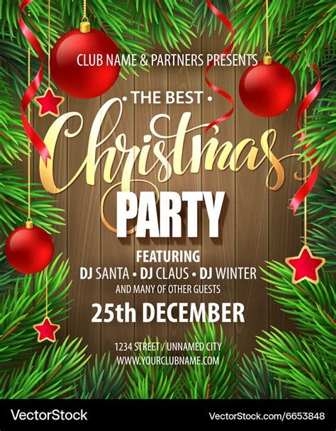 Gifts Christmas Party Poster Template Design Ideas