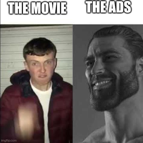 Giga Chad watching movie meme