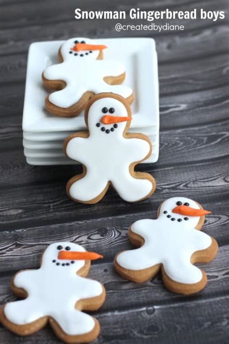 Gingerbread Boy with Snowman Printable