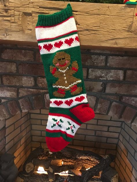 Gingerbread Girl with Stocking