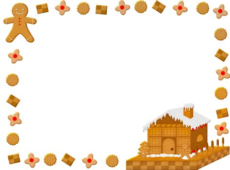 Gingerbread House Border Example