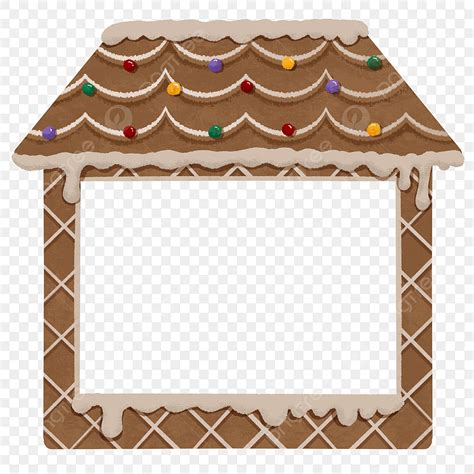 Gingerbread House Border Template