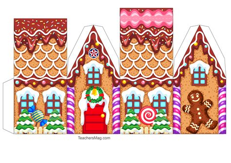 Gingerbread House Christmas Template