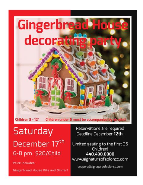 Gingerbread House Flyer