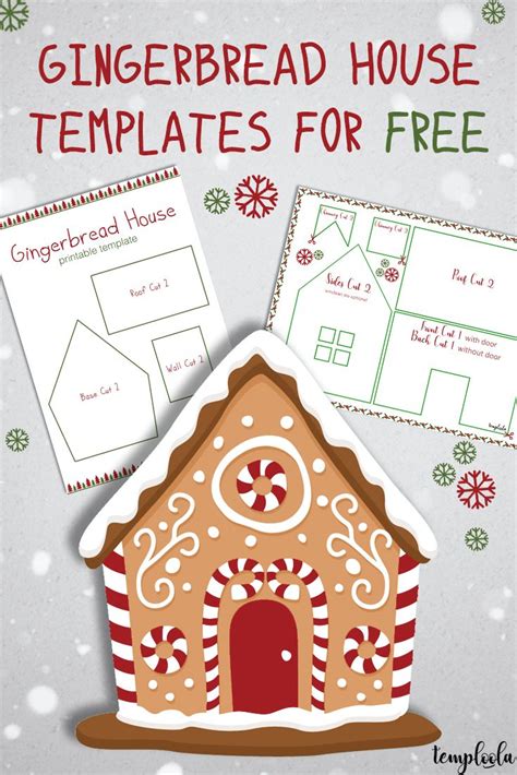 Gingerbread house template design