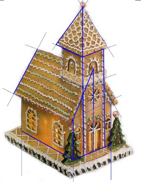 Gingerbread house template designs