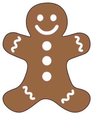 Gingerbread Man Ornament Laser Cut Template