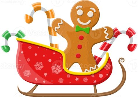 Gingerbread Man with Sleigh