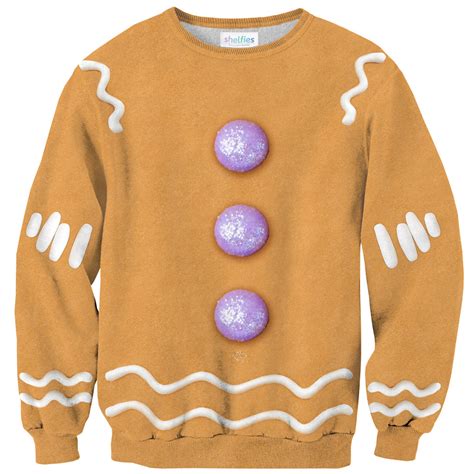 Gingerbread Man Sweater with Lights