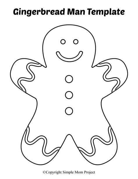 Gingerbread Man Templates for Print