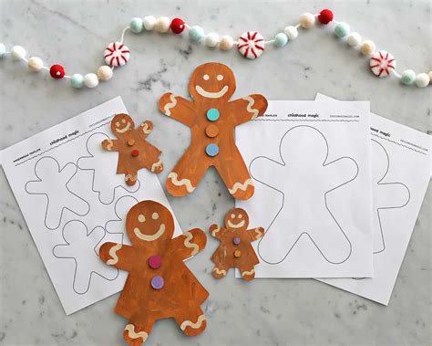 Gingerbread Man Templates Free