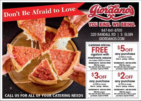 Giordano's Printable Coupons