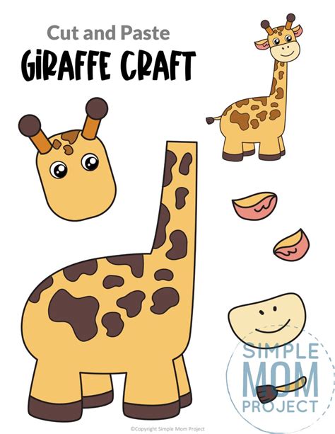 Giraffe Craft Template 1