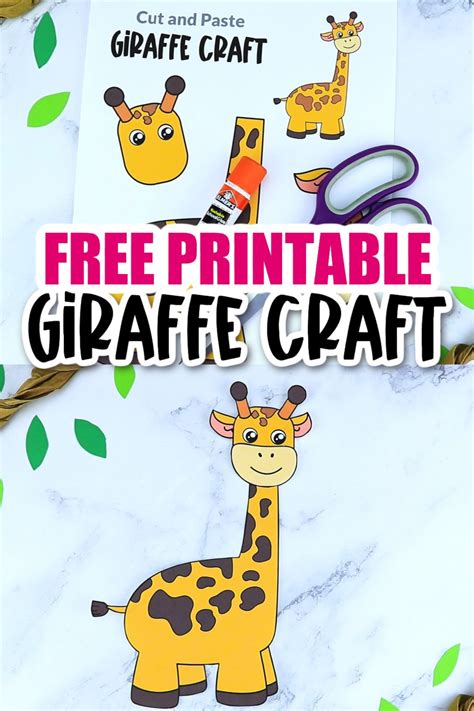 Giraffe Craft Template 10