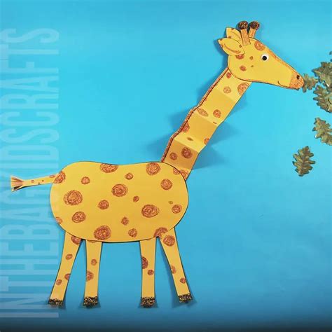 Giraffe Craft Template 3