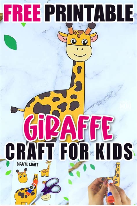 Giraffe Craft Template 9