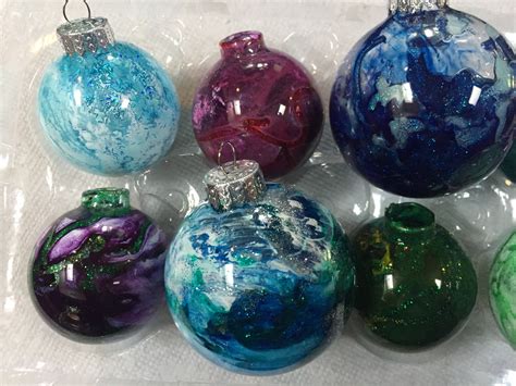 Glass Christmas Bulbs Painting