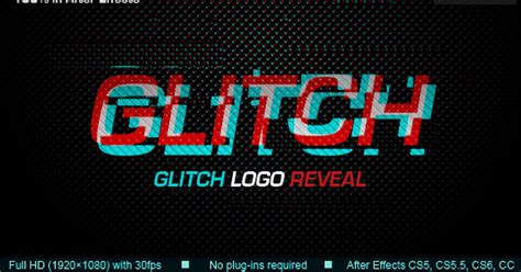 Glitch Logo Reveal