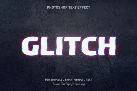 Glitch Text Effect Template