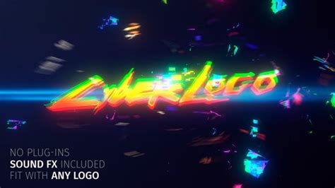 Glitchy Logo Template by Graphics River