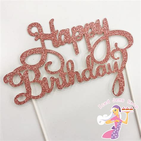 Glitter Cake Toppers