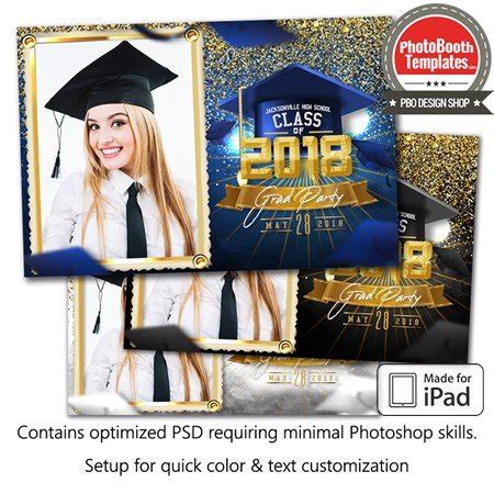 Glitter Grad Template