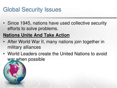 Image of global security implications