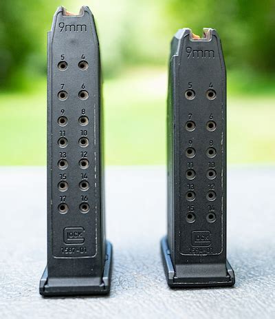 Glock 17 vs 19 magazine capacity comparison