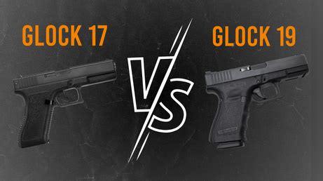 Glock 17 vs 19 sights comparison