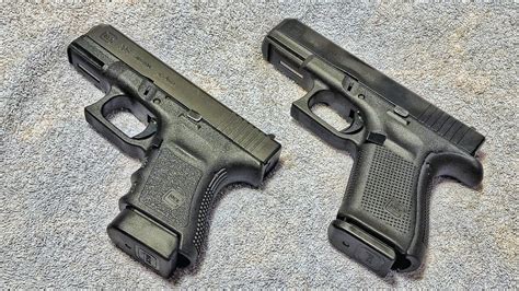 Glock 30 and Glock 19 side by side