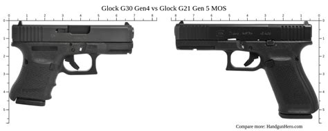 Glock 30 vs 21 barrel length