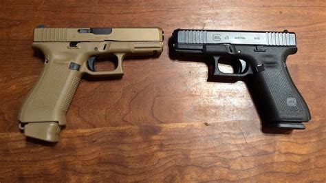 Glock 45 vs 19x comparison