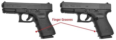 Glock Pistol Finger Grooves