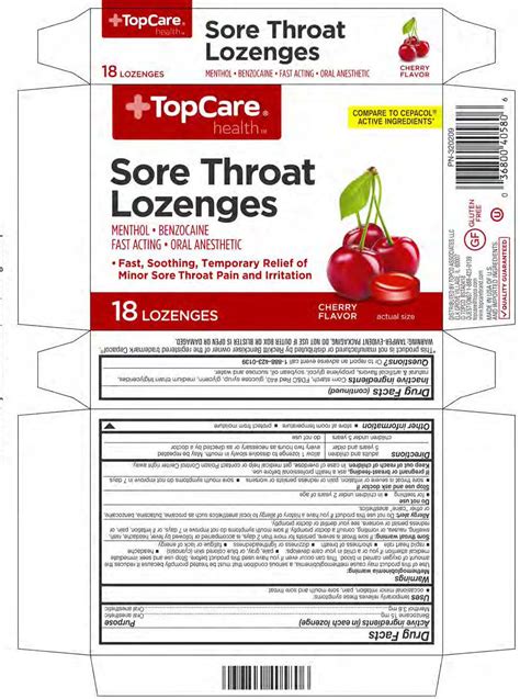 Glycerin lozenges for throat protection