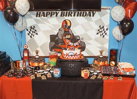 Go-kart birthday party theme