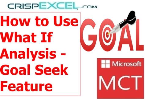 Excel Goal Seek Feature
