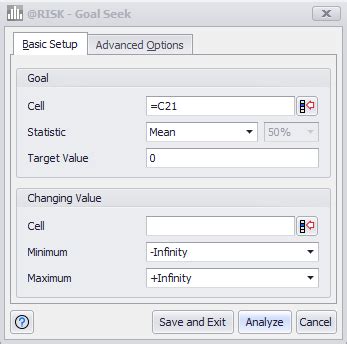 Goal Seek Risk