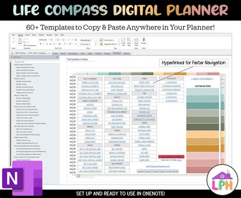 Goal Setting OneNote Planner Template