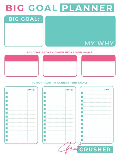 Goal Setting Planner