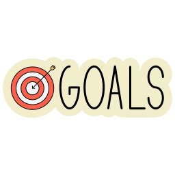 Goal setting sticker