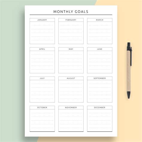 Goal Setting Template Example 5